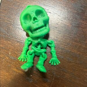 3D Green Skeleton Keychain Articulated